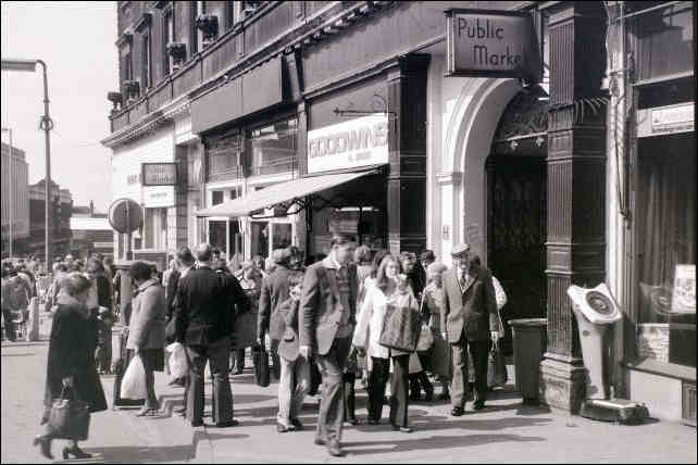 closer view of Hanley Indoor Market, photo taken when the market was open