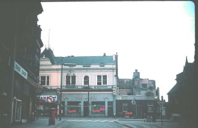 on the corner the Grapes is being demolished