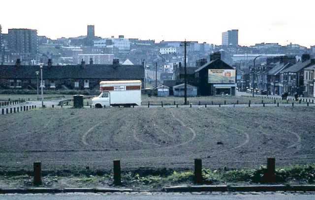 View from Woodhall Street after the demolition