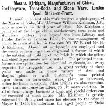 Messrs. Kirkham, Manufacturers of China,