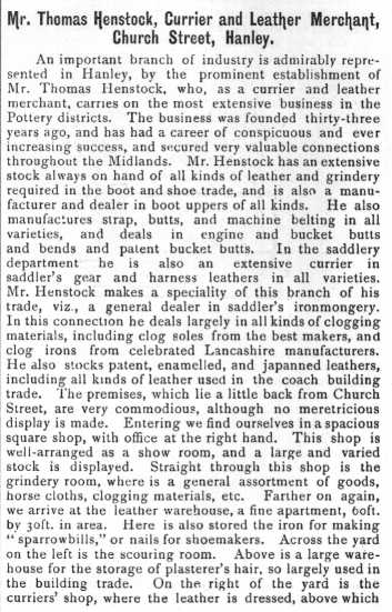 Mr. Thomas Henstock, Currier and Leather Merchant