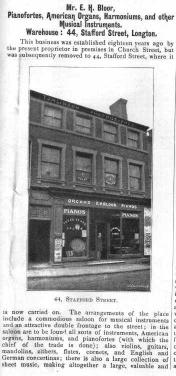 Mr. E. H. Bloor, Pianofortes, American Organs, Harmoniums