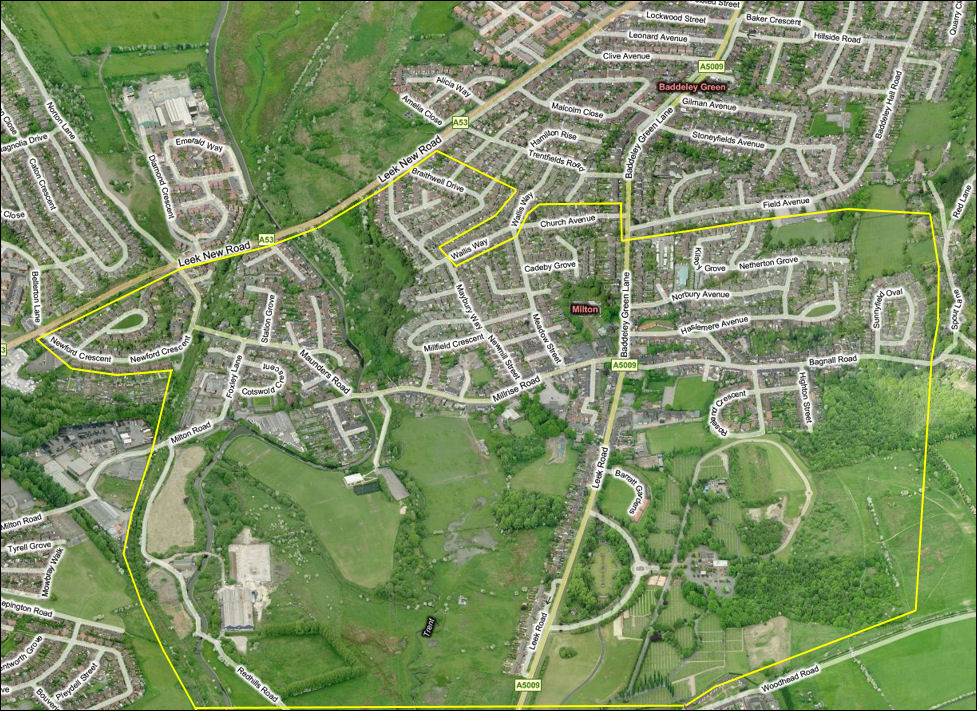 extent of Milton, Stoke-on-Trent