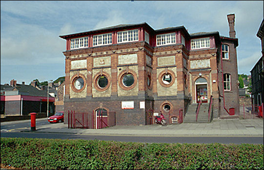 the impressive Stoke Library on London Road