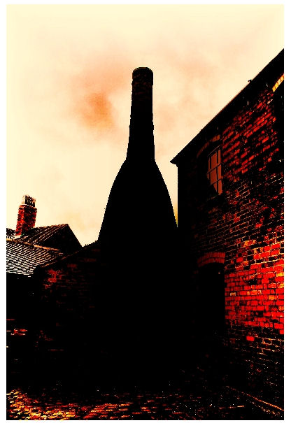 flint kiln at the front of the Gladstone works