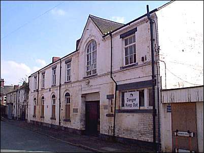 The Falcon Glass Works  frontage in Norfolk Street