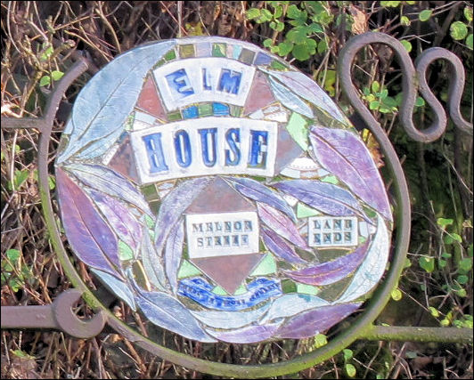 House name for Elm House, Mellor Street, Lane Ends