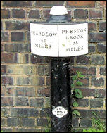 Milepost at Lock 37