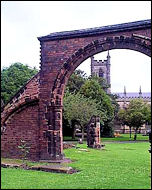 Arches of former church 