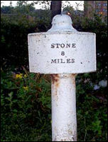 Milepost on London Road
