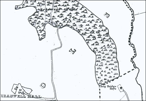 1832 Hargeaves map of Bradwell