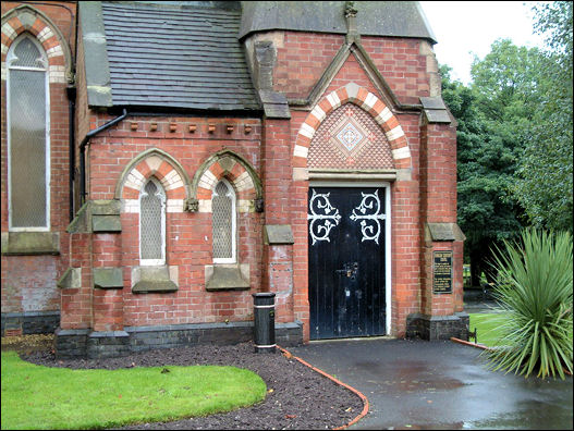 Minton tiles over the entrance door