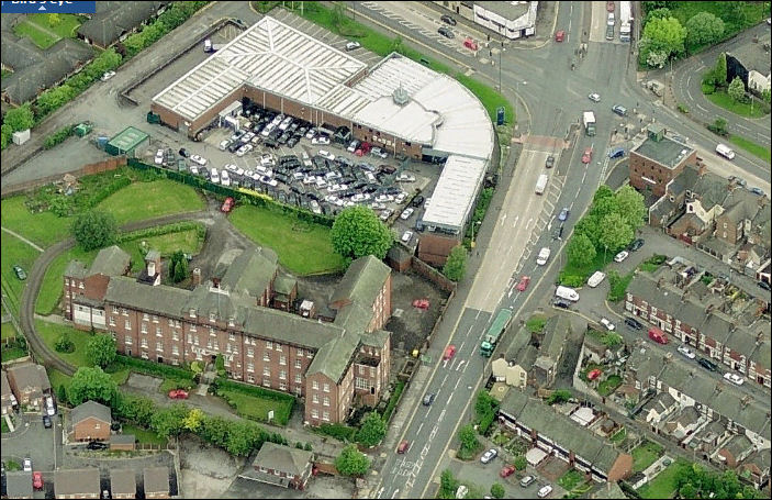 Top of Cobridge Road - at the cross roads leading over to Elder Road