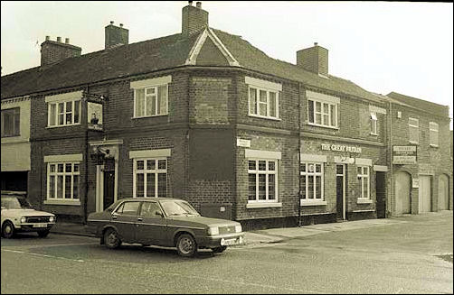 The Great Britain public house was on the end of a terraced row. 