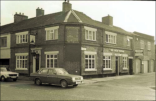 The Great Britain public house was on the end of a terraced row.