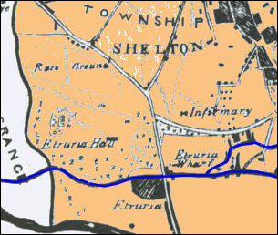 Shelton in 1842 - Etruria was in the Township of Shelton
