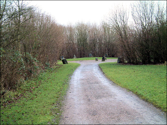 full-size stone circle on the Festival Park walk