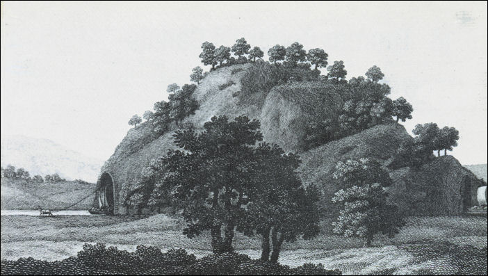 A fanciful contemporary (1785) print of Harecastle tunnel