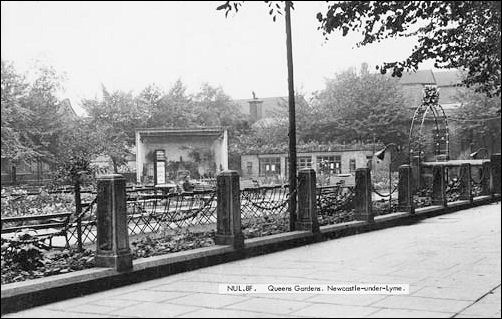 a postcard of the Queens Gardens c.1970