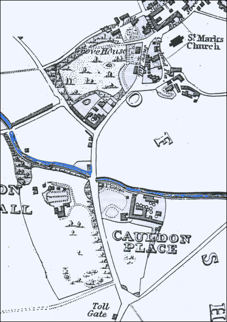 - showing the development of Stoke Road -