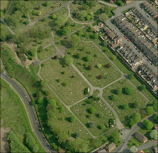 Tunstall Cemetery - laid out on part of Tunstall farm