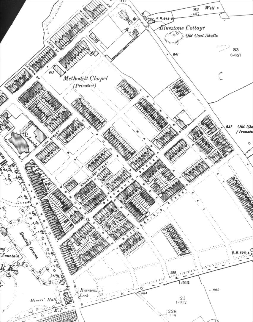 Map of Burslem Park Estate 1898