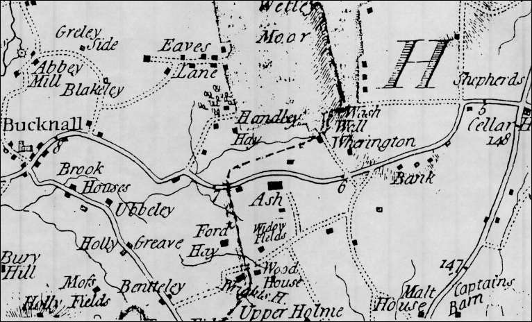 William Yates map - the Ash Estate 1775