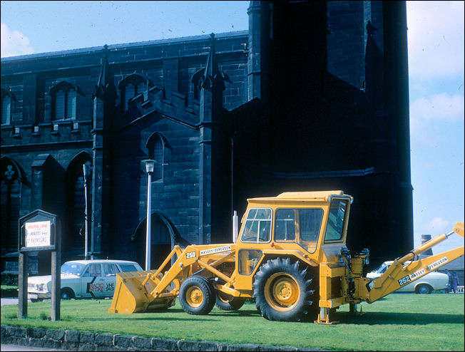 Radio Stoke outside the church for Industrial Sunday