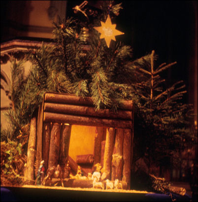 and the Nativity scene