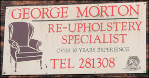 George Morton, re-upholstery specialist