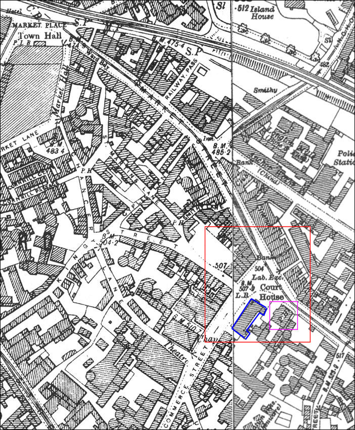 1900/1920's OS map of Market Street area