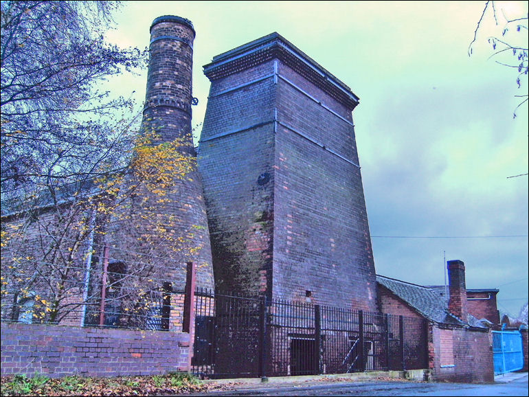 Two calcining kilns on Newport Lane, Burslem