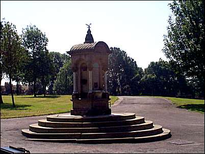 the drinking fountain donated by the Shirley brothers