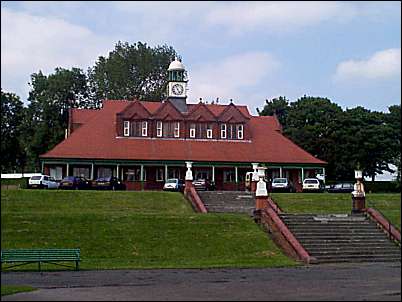 The ornate pavilion of 1896 was designed by Dan Gibson