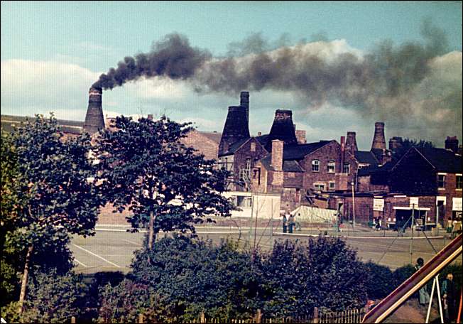 Hudson & Middleton - rear showing last firing of bottle kiln