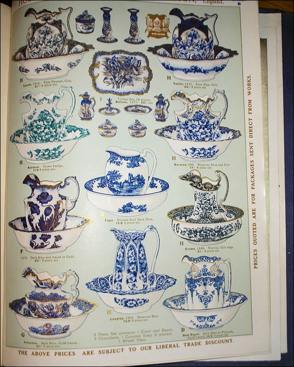 Pattern book printed in 1906 by the Wedgwood Printing Works