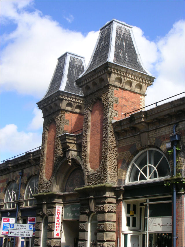 French Renaissance style entrance to Longton Market