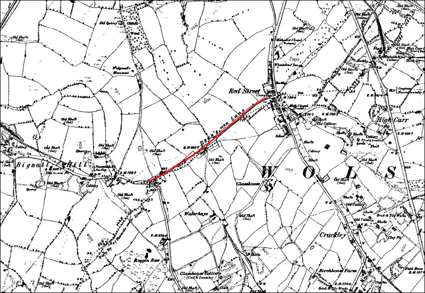 c.1890 map of the Red Street area 