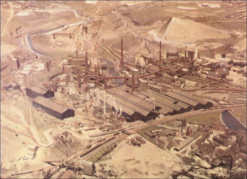 aerial photo of the Shelton Works - early 1950