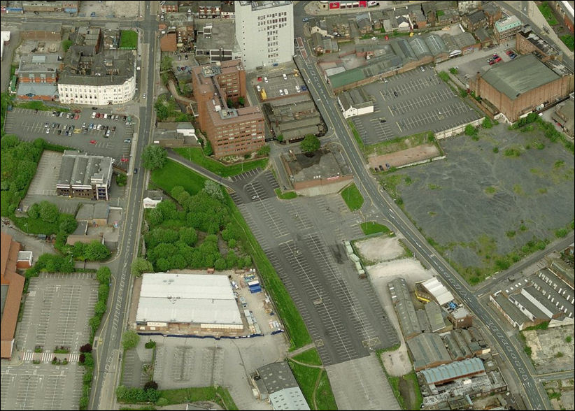 the Grand Hotel appears in the top left corner of both photos 