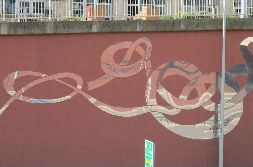 artwork alongside the A500 Queensway