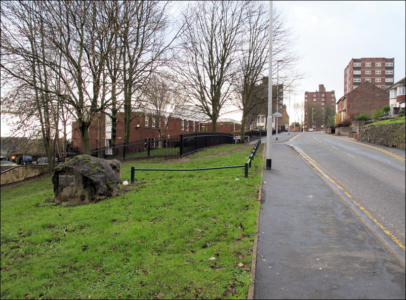 The site of the Dug-Out at the bottom of Cliff Bank, Stoke