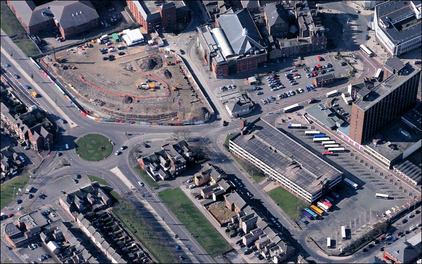 ground works started on the John Street car park area 