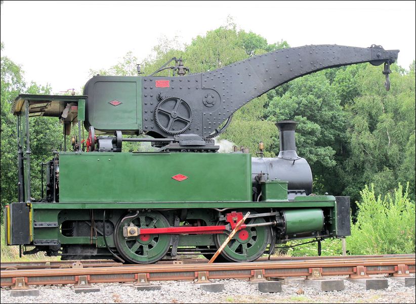 Dubs crane tank No. 4101 is an 0-4-0T crane locomotive