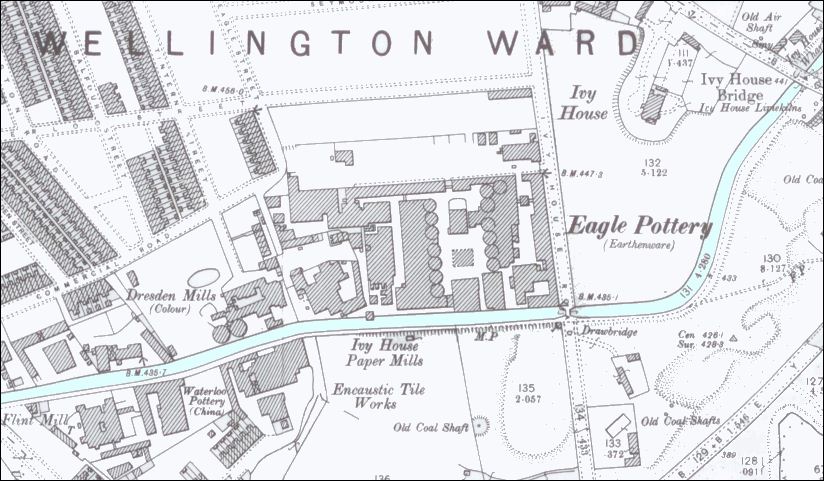the Ivy House Estate on a 1898 map