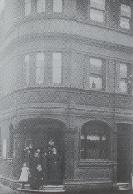 from a postcard showing the Quiet Woman Beer House