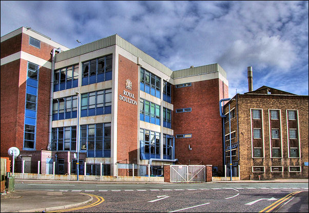 The main Doulton works on the corner of Nile Street, and Zion Street