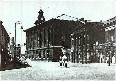 Town Hall and Meat Market (foreground)