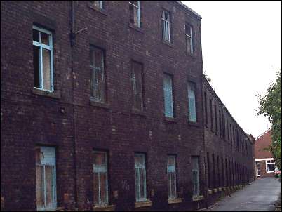 Stubbs Lane and the rear of the Hanley Pottery