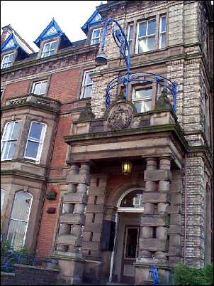 Detail of  town hall entrance.